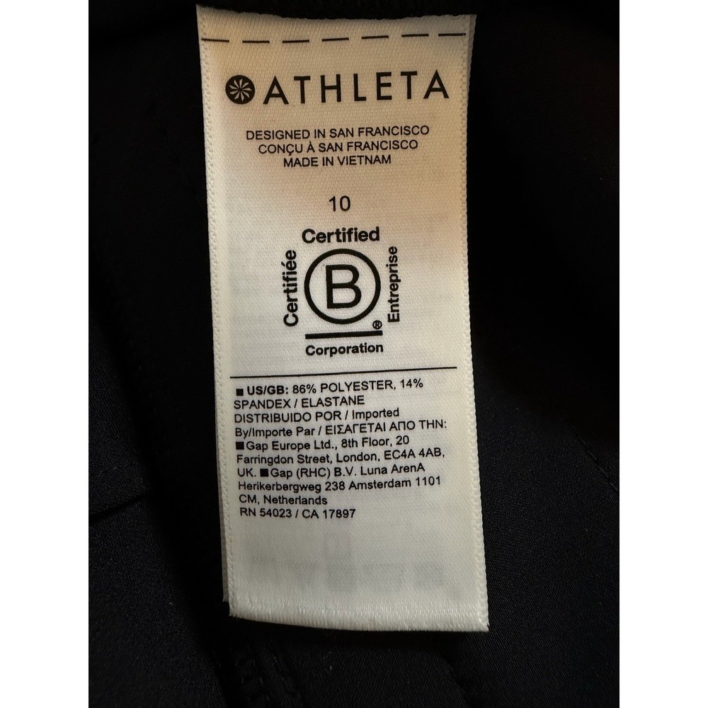 Athleta Endless High Rise Casual Athletic Pants Black Size 10 533636 Travel Work - Picture 8 of 11